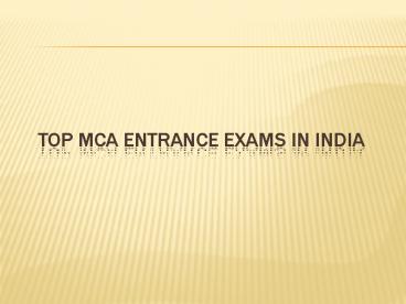 Top MCA Entrance Exams in India (1)