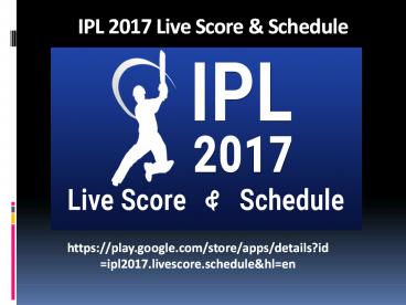 Live Schedule Updates for Cricket Match of VIVO IPL 2017 (1)