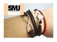Mens Black Leather Bracelet PowerPoint PPT Presentation