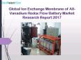 Global ion exchange membrane of all vanadium redox flow battery market research report 2017 PowerPoint PPT Presentation