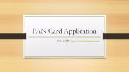 PAN Card Online Application