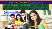 PRG 211 Your world/uophelp.com