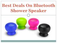 Best Deals On Bluetooth Shower Speaker