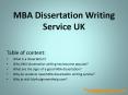 MBA Dissertation Writing Service UK (1) PowerPoint PPT Presentation