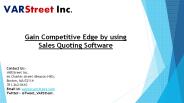 Gain Competitive Edge by using Sales Quoting Software
