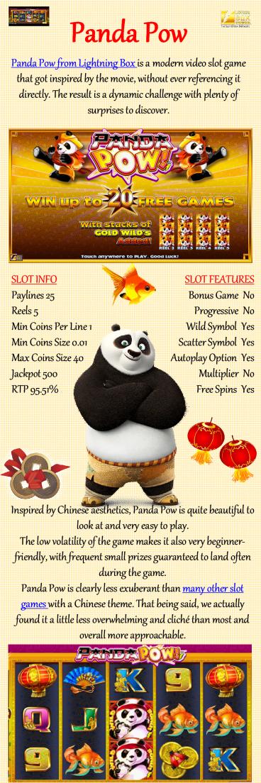 Panda pow video slot game play free