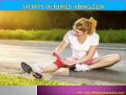 Sports injuries Abingdon