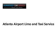 Atlanta Airport Limo and Taxi Service