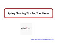 Spring Cleaning Tips For Your Home