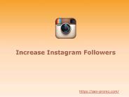 Increase Instagram Followers