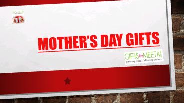 Buy Online Gifts For Mother's Day