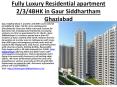 Fully Luxury Residential apartment 2/3/4BHK in Gaur Siddhartham Ghaziabad PowerPoint PPT Presentation