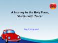 Pune to shirdi cab booking PowerPoint PPT Presentation