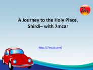 Pune to shirdi cab booking