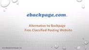Alternative to Backpage