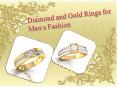 Diamond and Gold Rings for Men’s Fashion PowerPoint PPT Presentation