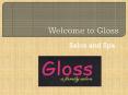 Gloss Salon and Spa PowerPoint PPT Presentation