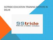 Sstride training institute in Delhi