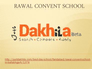 Rawal convent school ballabhgarh