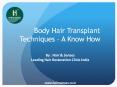 Body Hair Transplant Techniques By Hair and Senses PowerPoint PPT Presentation
