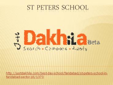 ST Peters school faridabad