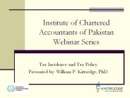 Tax Incidence