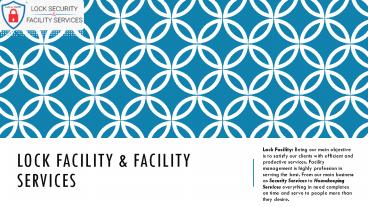 Lock facility_Top 10 Facility Management Services In Chennai