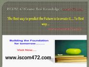ISCOM 472Course Real Knowledge / iscom472.com