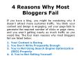 4 Reasons Why Most Bloggers Fail PowerPoint PPT Presentation