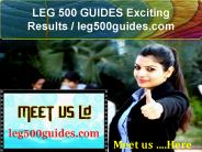 LEG 500 GUIDES Exciting Results / leg500guides.com