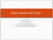 Thaai cakes and pizza Trichy