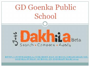 GD Goenka Public School Indirapuram