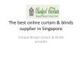 Online latest design curtain in Singapore
