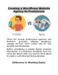 Creating a WordPress Website Agency Vs Freelancers PowerPoint PPT Presentation