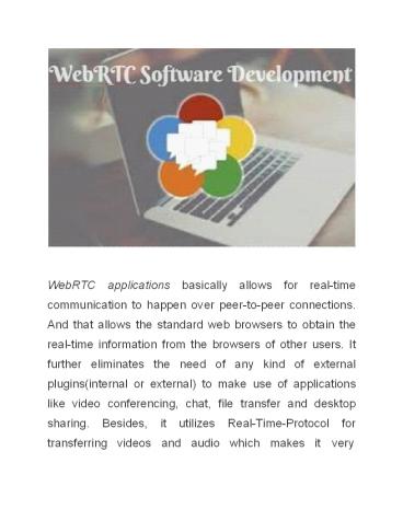 WebRTC Development Services