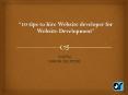 10 tips to hire Website developer for Website Development PowerPoint PPT Presentation