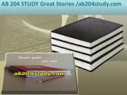 AB 204 STUDY Great Stories /ab204study.com