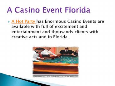 A Casino Event Florida