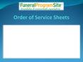 Order Of Service Sheets PowerPoint PPT Presentation