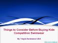 Kids Competition Swimwear PowerPoint PPT Presentation