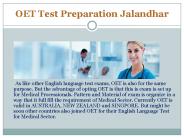 OET Test Preparation Jalandhar