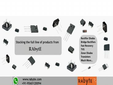 Electronic components distributors