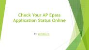 Check Your AP Epass Application Status Online