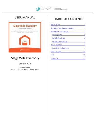 Complete Inventory Management Solution for Magento
