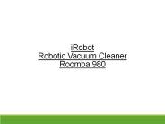 iRobot- Roomba 980