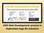 CMS Web Development Services in Hyderabad - Saga Biz Solutions