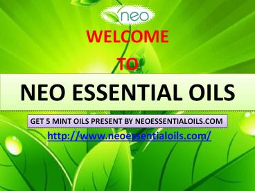 GET 5 MINT OILS PRESENT BY NEOESSENTIALOILS.COM