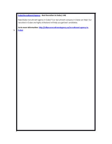 Dubai Recruitment Agency – Best Recruiters in Dubai, UAE