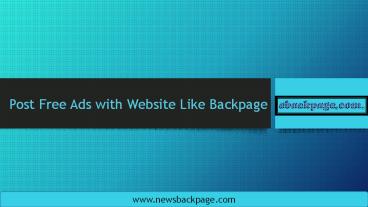 Website Like Backpage