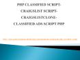 Php classified script- Craigslist Script- Craigslist Clone-Classified ads script php PowerPoint PPT Presentation
